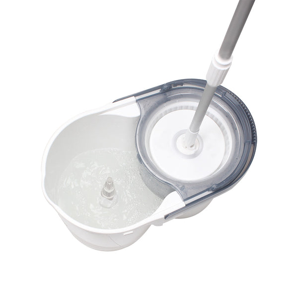White Magic Turbo Spin Mop Hand Press
