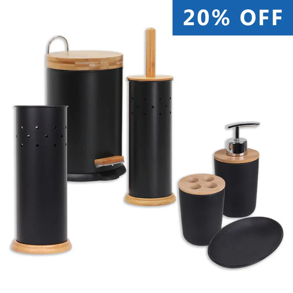 Bathroom Organisation Pack - Black