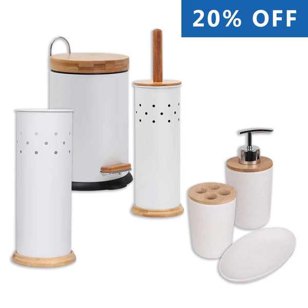 Bathroom Organisation Pack - White