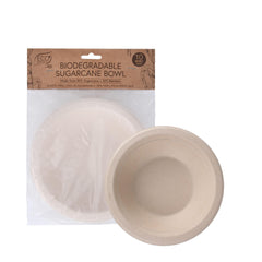 Eco Basics Biodegradable Sugarcane Bowl - 10pcs
