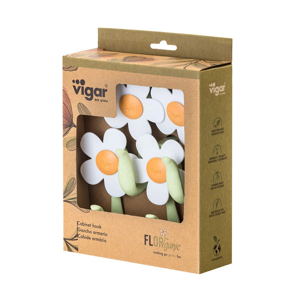 Florganic Cabinet Hook 4pc