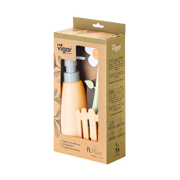 Florganic Sink Caddy Set + Dispenser