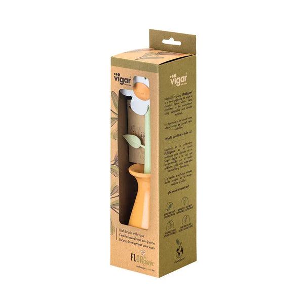 Florganic Dish Brush with Vase