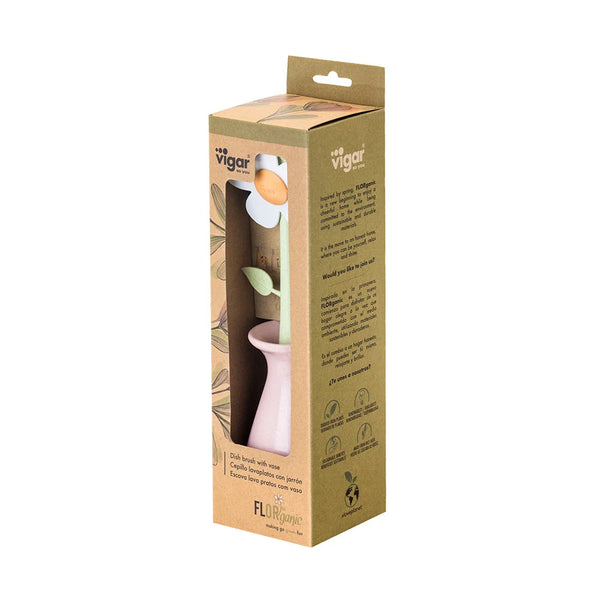 Florganic Dish Brush with Vase