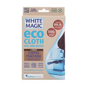 Eco Cloth Coffee Machine 2 Pack - With Bonus Glass/Window Cloth