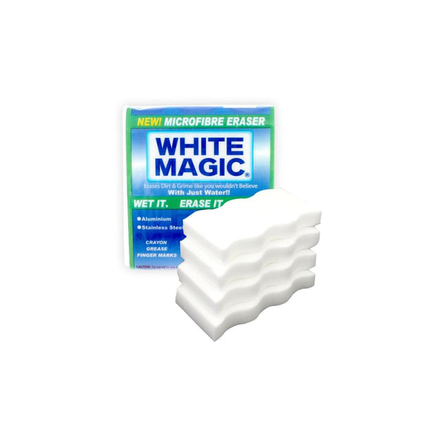 White Magic Commercial Eraser Sponge - Extra Power 4 Pack / 30 packs in a Box
