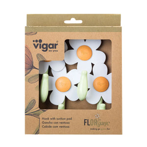 Florganic Hook with Suction 4pc