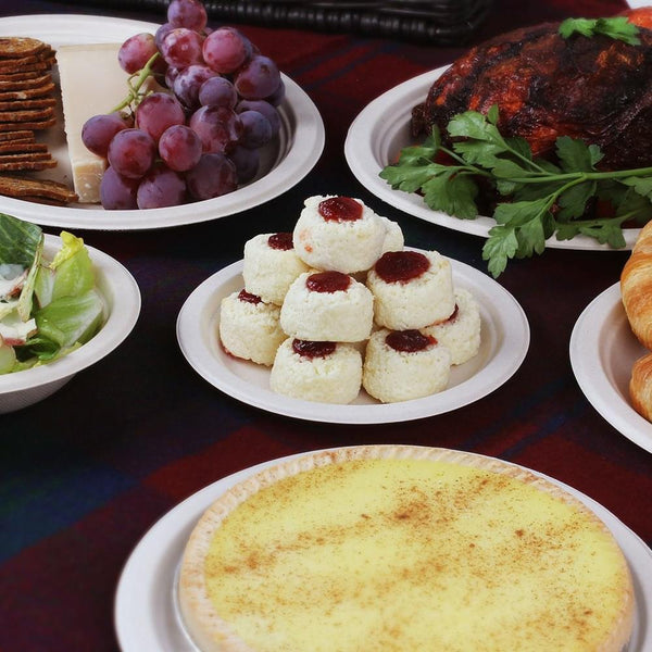 Biodegradable Sugarcane Plate 17cm - 10pcs