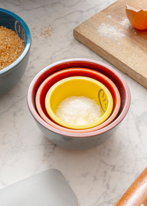 Two-Tone Pinch Bowls - 5 Piece Set