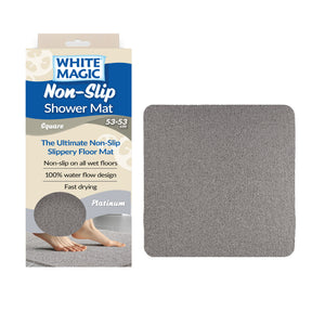 White Magic Non-Slip Shower Mat Square