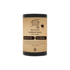 Eco Basics Recycled Garbage Bags, Small, 12L, 45 Bags