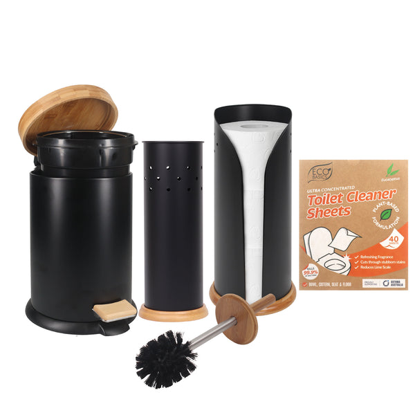 Eco Basics 3 in 1 Bathroom Set With Cleaning Sheets