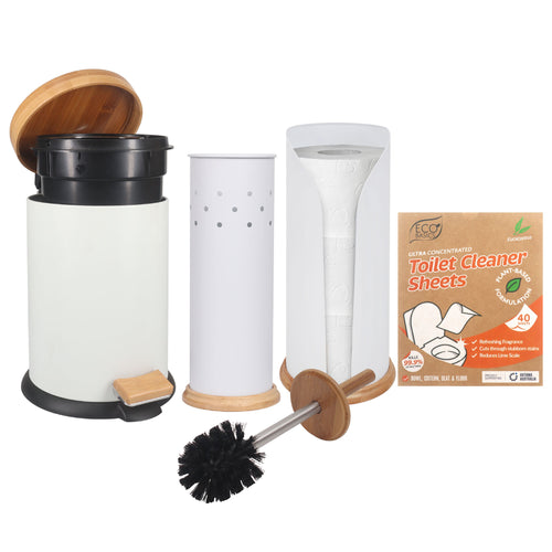 Eco Basics 3 in 1 Bathroom Set With Cleaning Sheets