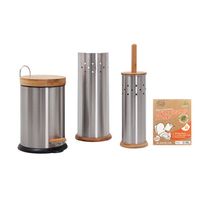 Eco Basics 3 in 1 Bathroom Set With 20 Cleaning Sheets