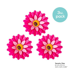 Vigar Flower Power Pink Magnet 3pc