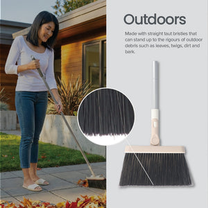 White Magic Indoor Outdoor Broom & Dustpan Set