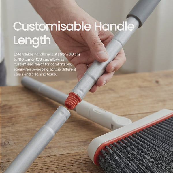 White Magic Indoor Outdoor Broom & Dustpan Set