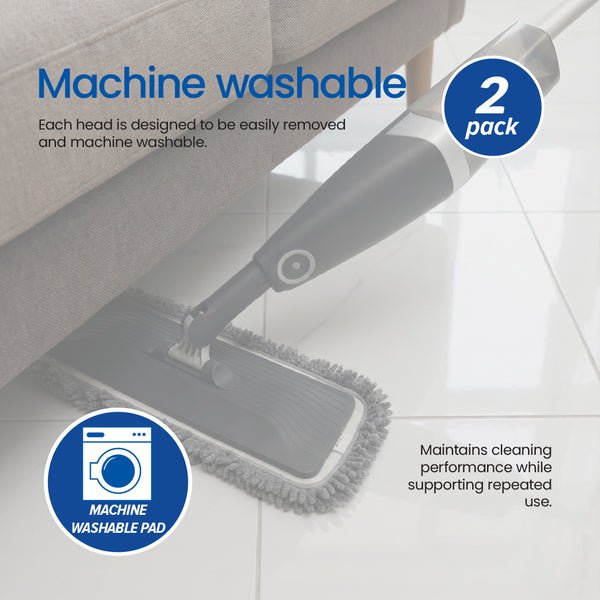 White Magic Spray Mop Dry Pad Refill - 2 Pack