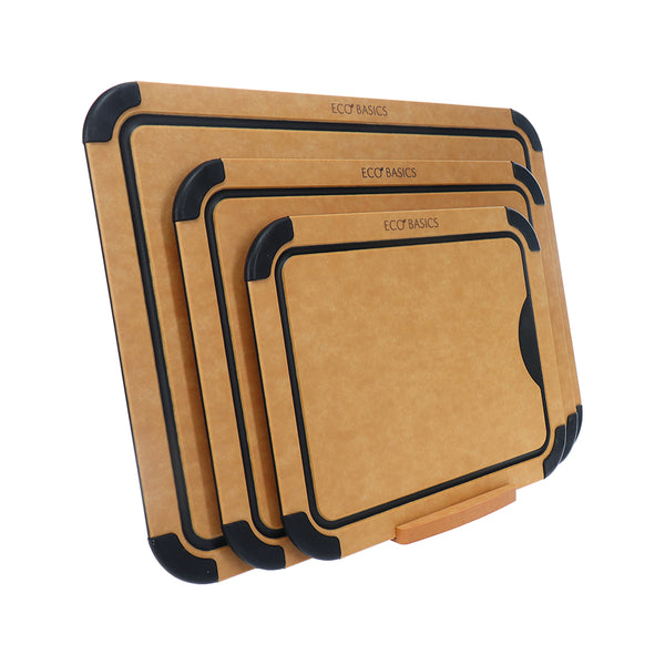 Eco Basics Carving Board with Juice Groove - Set