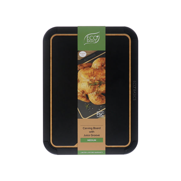 Eco Basics Carving Board with Juice Groove - Medium