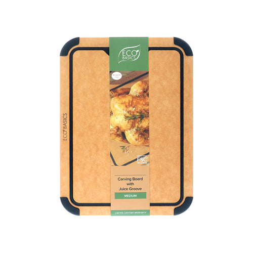 Eco Basics Carving Board with Juice Groove - Medium