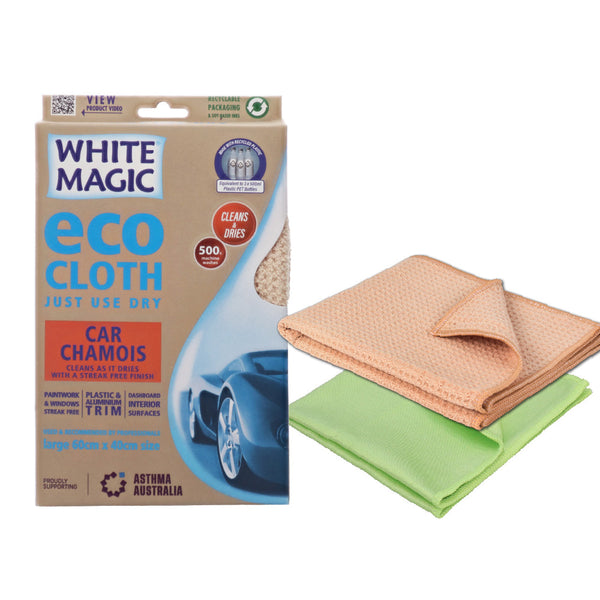 Eco Cloth Car Chamois - With bonus window cloth