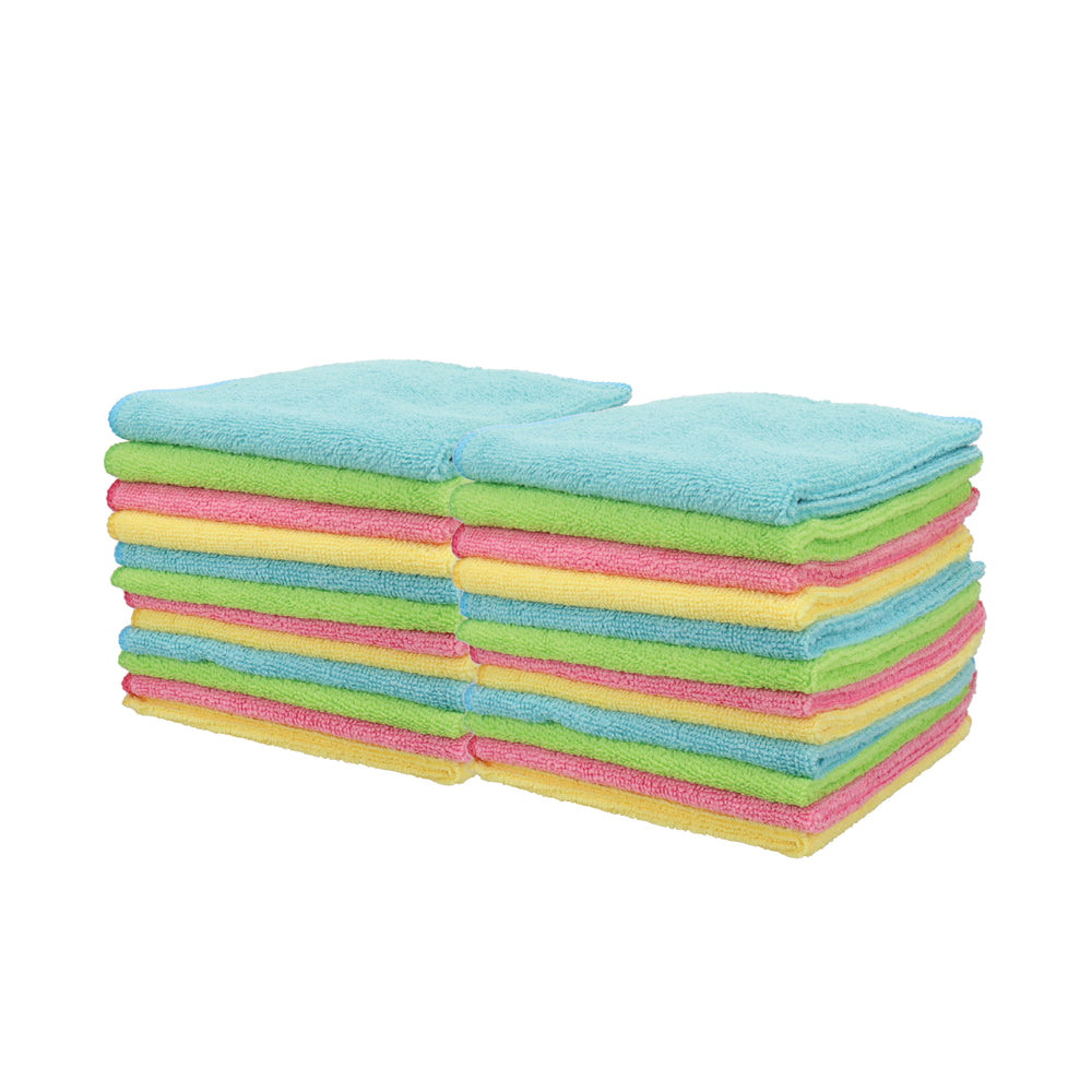 White Magic Eco Cloth Recycled General Purpose Microfibre Cleaning Cloth 24 Pack