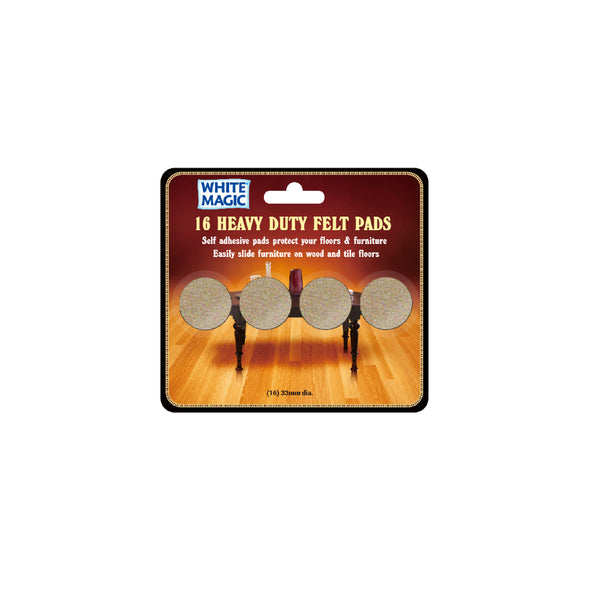 White Magic Heavy Duty Felt Pads - 16 pcs