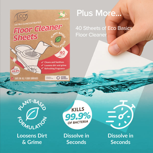 White Magic Flat Mop & Bucket Set