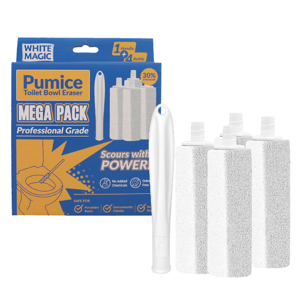 White Magic Toilet Bowl Eraser Mega 4 Pack