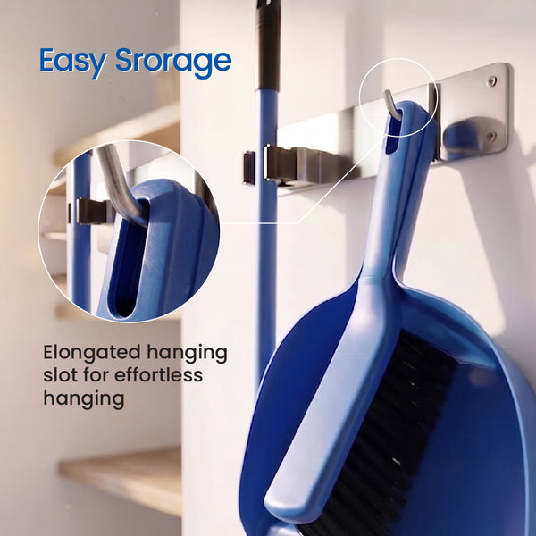 White Magic Recycled Plastic Dustpan and Brush Set