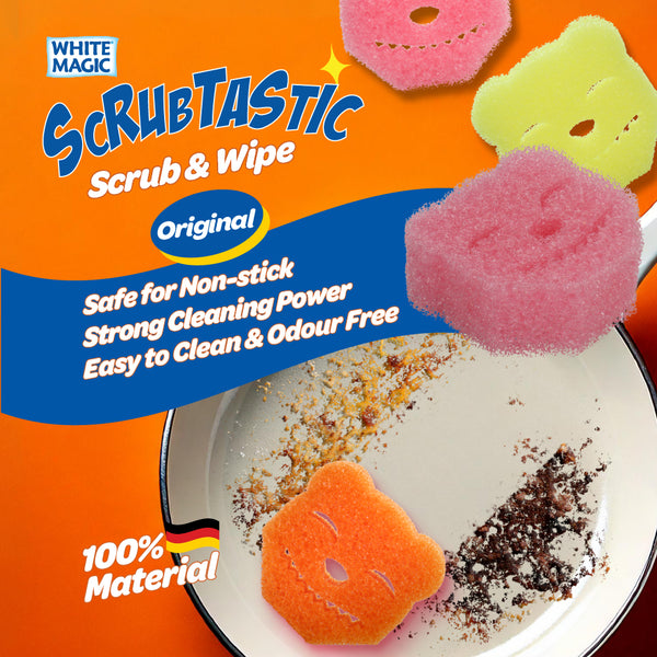 Scrub Rag Sponge Scrubtastic Scrub & Wipe Sponge 1 Pack