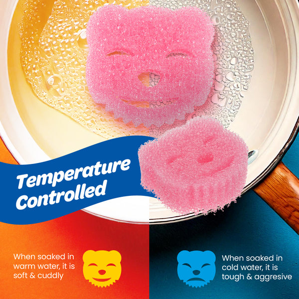 White Magic Scrubtastic Scrub & Wipe Sponge Original 3 Pack