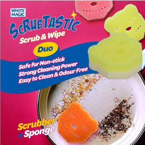 Scrubtastic Scrub & Wipe Sponge Duo 1 Pack