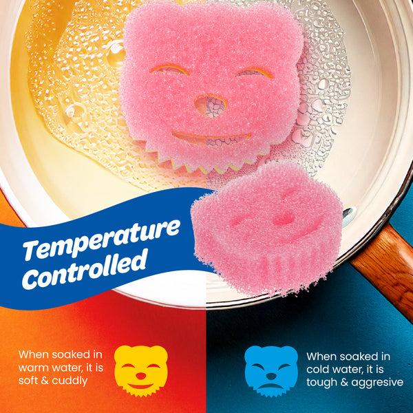 White Magic Scrubtastic Scrub & Wipe Sponge Duo 2 Pack