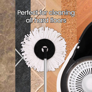 White Magic Spin Mop Duo - With 20 pcs Cleaning Sheets