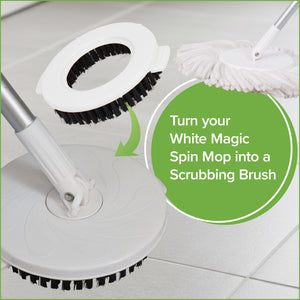White Magic Spin Mop Scrubbing Brush