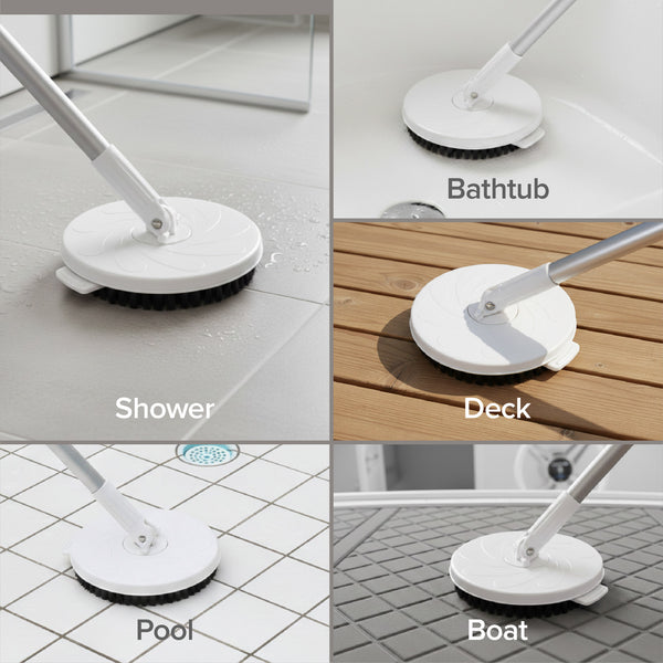 White Magic Spin Mop Scrubbing Brush