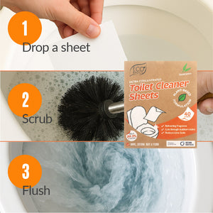 Eco Basics 3 in 1 Bathroom Set With Cleaning Sheets