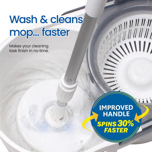 White Magic Turbo Spin Mop Complete Set