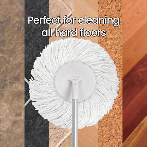 White Magic Turbo Spin Mop Complete Set