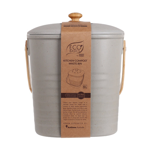 Eco Basics Kitchen Compost Waste Bin 6L