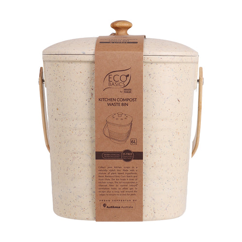 Eco Basics Kitchen Compost Waste Bin 6L