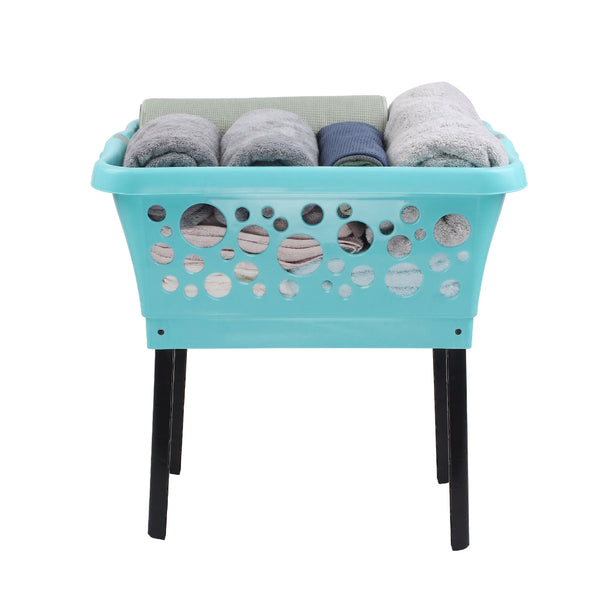 White Magic Laundry Basket On Legs