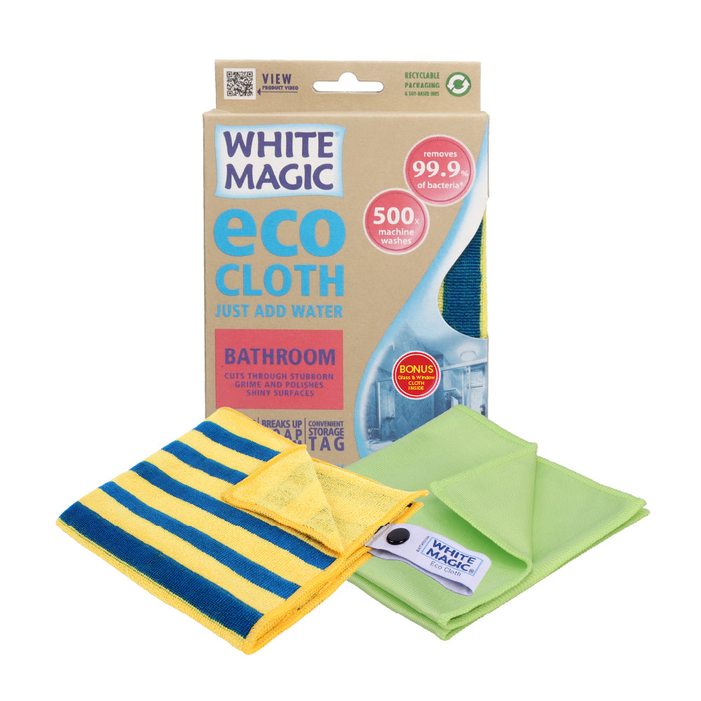 Eco Cloth Bathroom - With Bonus Window Cloth
