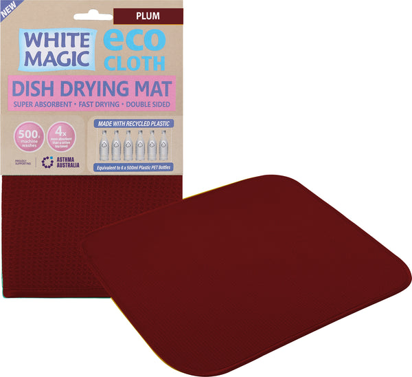 Dish Drying Mat Plum