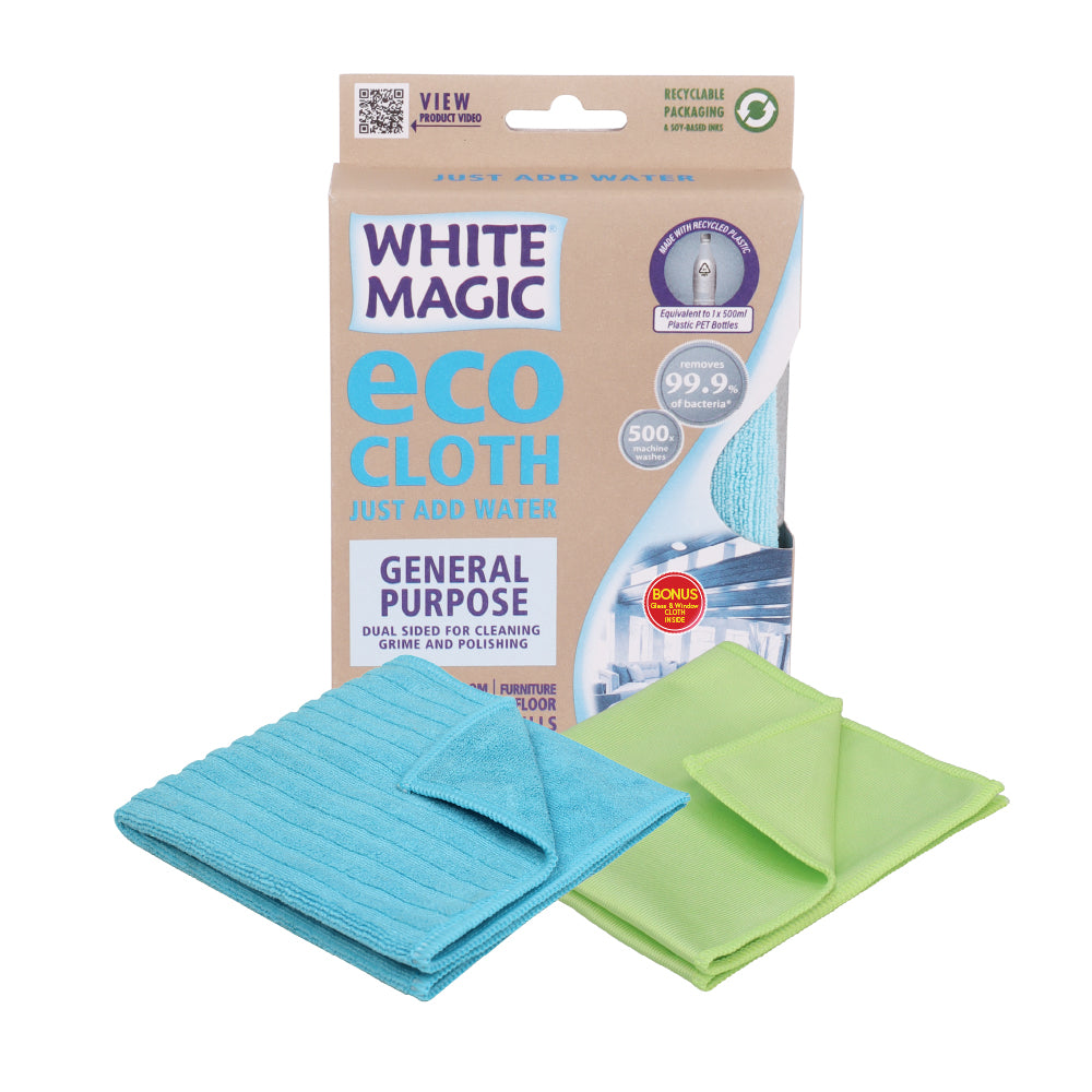 Eco Cloth General Purpose - With Bonus Window Cloth