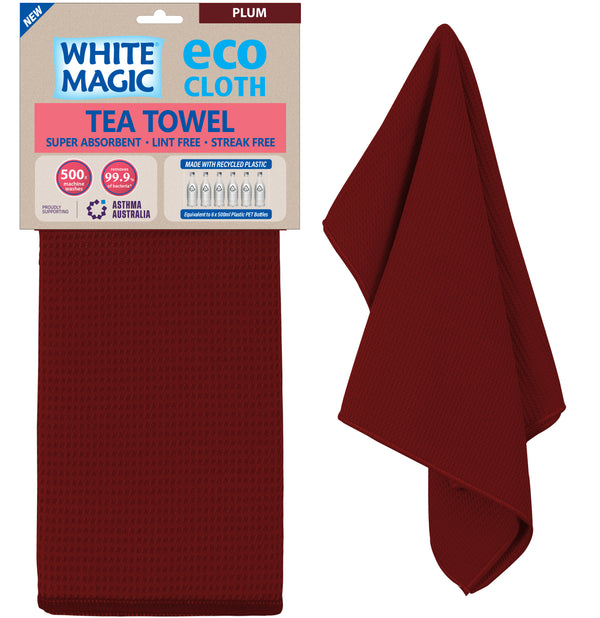 Tea Towel Single Plum
