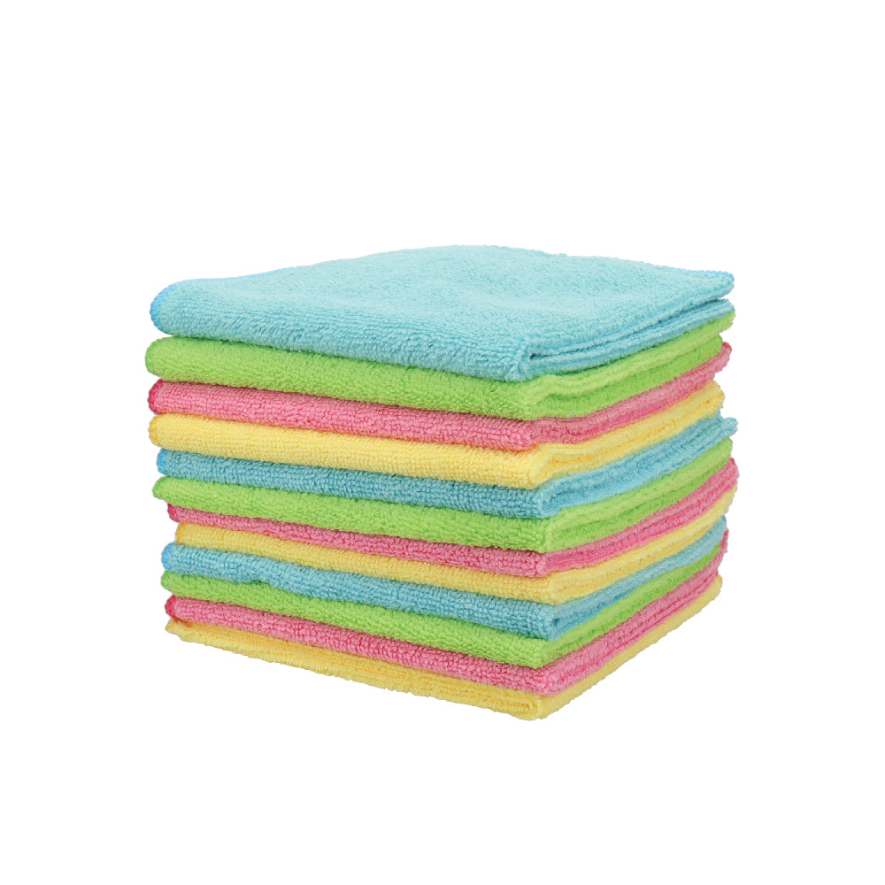 White Magic Eco Cloth Recycled General Purpose Microfibre Cleaning Cloth 12 Pack