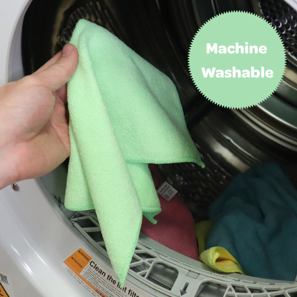 White Magic Eco Cloth Recycled General Purpose Microfibre Cleaning Cloth 12 Pack